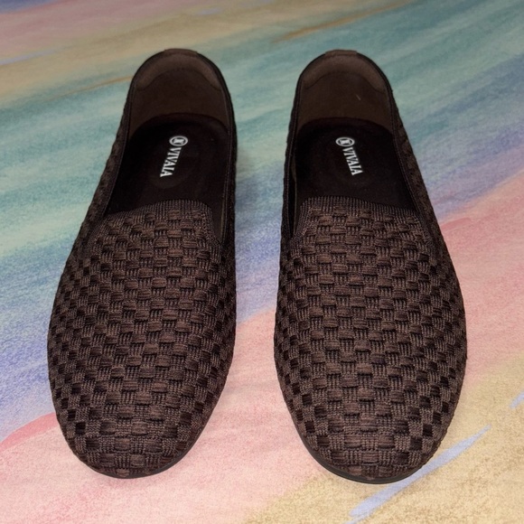 VIVAIA Audrey Women's Round-Toe Flats Comfortable Slip On Woven Knit Loafer 40 - Picture 3 of 12